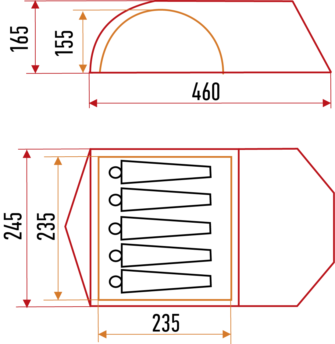 Палатка туристическая «КОМФОРТ»